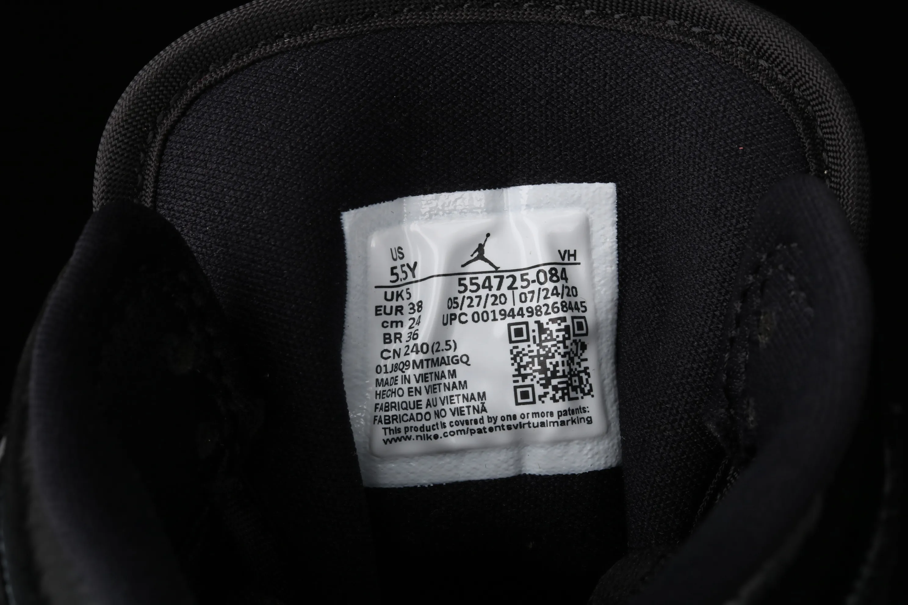 All Categories Air Jordan Jordan Series Basketball Shoes Air Jordan 1 Mid Special Price G Version Pure Original Air Jordan 1 Mid GS AJ1 Joe 1 Blue Panda China Basketball Shoes 554725-084